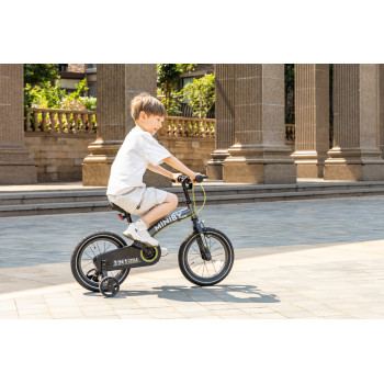 QPLAY Bicykel Miniby 3v1 Grey, vek 2 - 8 rokov