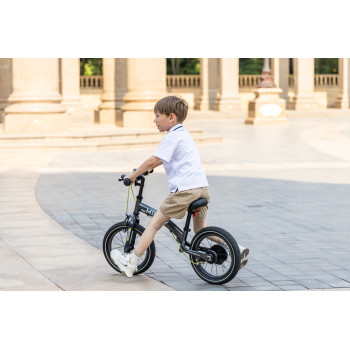 QPLAY Bicykel Miniby 3v1 Grey, vek 2 - 8 rokov