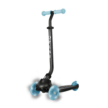 QPLAY Kolobežka / odrážadlo Sema Evo s LED svetlami Sky Blue, vek 1 - 6 rokov, do 50 kg