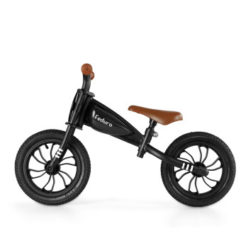 QPLAY Odrážadlo Feduro Black, vek 3-6 rokov, do 30 kg