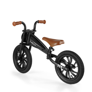 QPLAY Odrážadlo Feduro Black, vek 3-6 rokov, do 30 kg