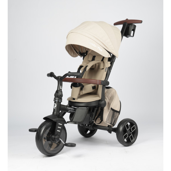 QPLAY Trojkolka Comfo Max Beige, 7v1, vek 10-72 mesiacov