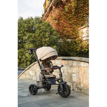 QPLAY Trojkolka Comfo Max Beige, 7v1, vek 10-72 mesiacov