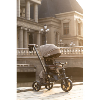 QPLAY Trojkolka Comfo Max Coffee, 7v1, vek 10-72 mesiacov
