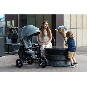 QPLAY Trojkolka Nova Deluxe 5v1 Grey, 10-72 mesiacov