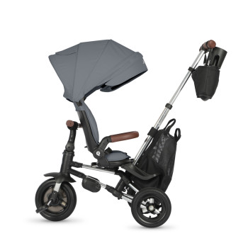 QPLAY Trojkolka Nova Deluxe 5v1 Grey, 10-72 mesiacov