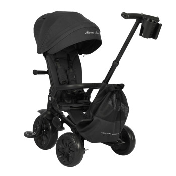 QPLAY Trojkolka Nova Max 5v1 Black, 10-72 mesiacov