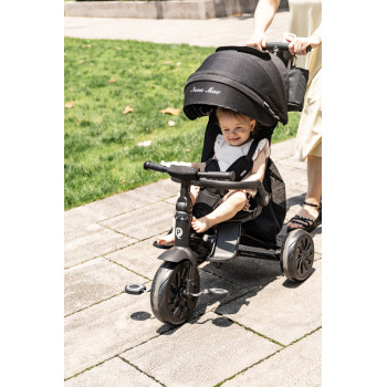QPLAY Trojkolka Nova Max 5v1 Black, 10-72 mesiacov