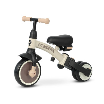 QPLAY Trojkolka Stager 3v1 Brown, 2-6 rokov