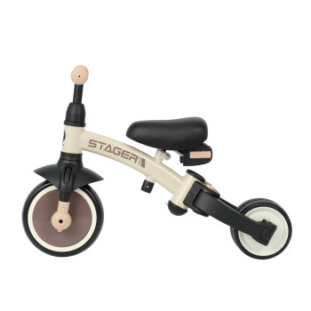 QPLAY Trojkolka Stager 3v1 Brown, 2-6 rokov