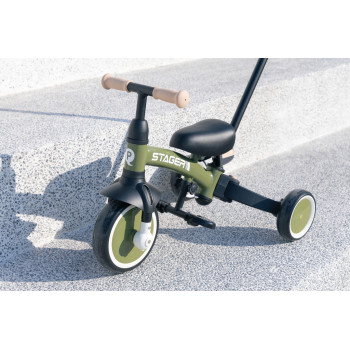 QPLAY Trojkolka Stager 3v1 Green, 2-6 rokov