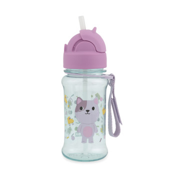 SKIP HOP Fľaša so slamkou 355ml Besties Squad Mačička 12m+