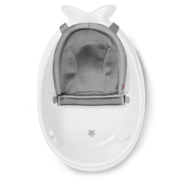 SKIP HOP Vanička s ergonomickou podložkou Moby 3 fázová biela