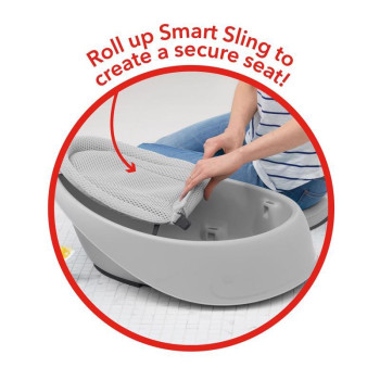 SKIP HOP Vanička s ergonomickou podložkou Moby 3 fázová šedá