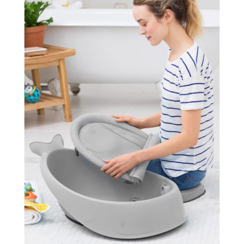 SKIP HOP Vanička s ergonomickou podložkou Moby 3 fázová šedá