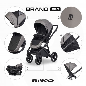 kočík Riko Brano Pro Anthracite