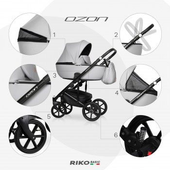 Wózek dziecięcy Riko Basic Ozon 05 Stone 