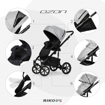 Wózek dziecięcy Riko Basic Ozon 05 Stone 