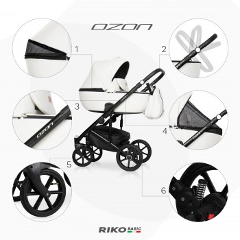 Wózek dziecięcy Riko Basic Ozon 07 Cream 