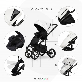 Wózek dziecięcy Riko Basic Ozon 07 Cream 