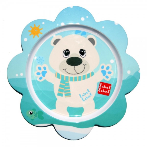 LABEL LABEL - Friend Tanier s kvetinovým tvarom - ľadový medveď